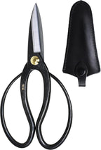 KAKURI Bonsai Scissors Long Blade Made in Japan 8", Japanese Carbon Steel Blade, Large Okubo Shears for Bonsai and Garden Use