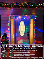 Upgraded 264FT 800 LED Christmas Lights Outdoor Indoor, Xmas Green Wire Plug In String Lights with Memory & Timer & 8 Modes, Waterproof Fairy Light for Tree Party Garden Christmas Decor (Multicolor)