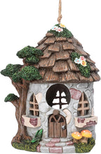Yinns Resin Bird House for Outside, Birdhouses for Outdoors Wild Bird Nesting, Decorative Stone Bird Houses for Yard Garden Decor, Water Proof