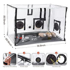 Large Still Air Box Mushroom Mycology Fume Hood Propagation StationsGrow Kit Mushroom Grow Bags Your Monotub Kit Mushroom Planting BagTent for Spores Horticulture Supplies （31.5 * 20.5 * 20.5inch）