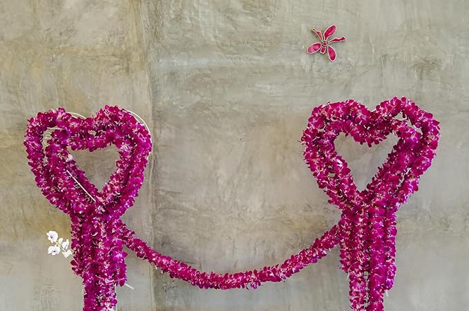 Miami Fresh Orchid Flower OrchidClub USA Sunne Tropical Loose Bloom DIY Lei Food Drink Decoration (50 PURPLE)