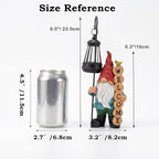 PETAFLOP Solar Garden Gnome Statue Decor with Welcome Sign, Funny Gnomes Figurine for Yard Patio Balcony Outdoor Decorations, Mother's Day Birthday Housewarming Gifts for Mom Grandma