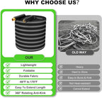 50ft Garden Hose Lightweight Flexible Water Hose, Abrasion Resistant, Kink Free, Durable Sturdy Hoses 2025 Up Graded Thicken Waterhose 700 PSI for Outdoor, RV, Marine, Convenient Storage, 3/4GHT