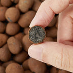 7Lbs Leca Expanded Clay Pebbles, 8-16mm Expanded Clay Aggregate, Natural Clay Pebbles for Hydroponic & Aquaponics Growing, Orchid Potting Mix, Hydroponics Supplies for Indoor Garden Plants