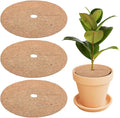 CREATCABIN 3Pcs Coconut Fiber Mulch Ring Plant Pot Soil Cover 30cm Tree Plant Protector Mat Natural Coco Coir Disc Plant Cover Ring Plant Ring Mulch Mat for Indoor Outdoor Trees Plants Landscaping