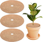 CREATCABIN 3Pcs Coconut Fiber Mulch Ring Plant Pot Soil Cover 30cm Tree Plant Protector Mat Natural Coco Coir Disc Plant Cover Ring Plant Ring Mulch Mat for Indoor Outdoor Trees Plants Landscaping