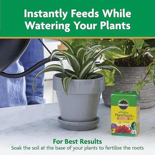 Miracle-Gro Water Soluble All Purpose Plant Food, Fertilizer for Indoor or Outdoor Flowers, Vegetables or Trees, 8 oz.