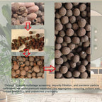 Rurtsva Natural Organic Clay Pebbles, 5LBS 8mm-18mm Expanded Leca Balls Plant Garden Soil, Grow Media for Hydroponics, Decoration, Aquaponics, Gardening Essentials