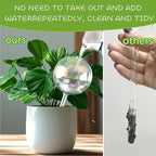 13oz Up to 2 Weeks Large Plant Watering Globes - Self Watering Bulbs and Planter Insert for Indoor & Outdoor Plants, Glass Water Globes Automatic While Away (4 Pack)