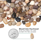 Calofulston 5lb Drainage Rocks for Potted Plants, 1/5 Inch Small Pebbles for Plants, Aquarium, Fish Tank, Terrarium, Succulent, Vases, Crafts, Cactus, Decorative Pea Gravel for Plants, Mixed Color
