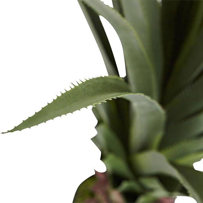 Nearly Natural 4ft Artificial Spiked Agave Plant, Faux Succulent Greenery for Indoor Decor