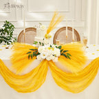 50PCS Pampas Grass Decor, 17" Yellow Pompas Grass, Fluffy Small Pampas Grass for Vase Filler Home Wedding Wall Table Party Decoration