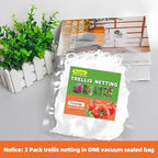 Tcamp Trellis Netting for Plants (5Ft x30Ft, 3.5" Square Mesh Ployester, 2Pack)