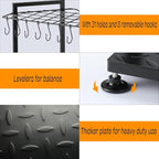 UU-Major Garden Tool Organizer,Yard Tool Rack Heavy Duty,Free Standing for Garage Corner,Garage Organization,Garage Organizers and Storage,Garden Tool Holder for Lawn,Shed,Outdoor,Metal
