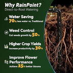 RAINPOINT Easy-Setup Solar,Rechargeable,USB-C Powered Automatic Drip Irrigation Kit System for Garden Outdoor/Indoor,Plant Waterer Device Balcony Patio Grow Tent Greenhouse Indoor Water 10-20 Plants