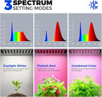Barrina Indoor Greenhouse with Grow Light, with 40W Seed Starting LED Indoor Plant Light, Portable Mini Greenhouse with Timer for Seed Starter Tray, Seedling, Sprouting, Microgreens, 23x23x23IN