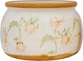 Vintage Ceramic Flower Pot - Indoor Outdoor Planters with Drainage Holes & Filter Screen, 9’’ Large Rustic Farmhouse Decorative Plant Pots for Garden/Patio/Balcony (Daisy Bouquets, Large)