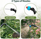 Electric Plant Watering Device for Indoor Plants, High Reach Watering Wand for Hanging Plants, Automatic Watering Tool from Bucket, Precise Flow No Spill, Portable Indoor Watering System
