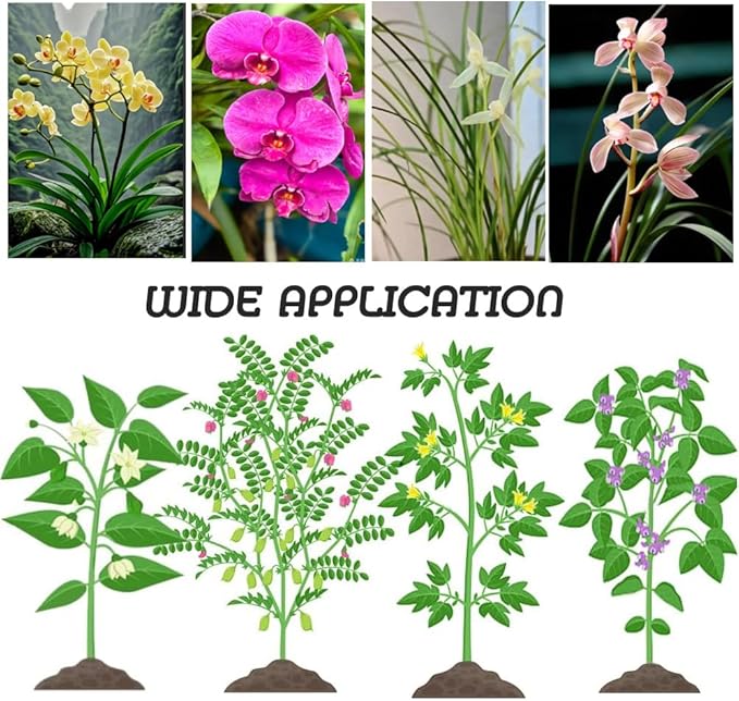 50 Pcs Plant Clips, Orchid Clips Plant Orchid Support Clips Flower and Vine Clips for Supporting Stems Vines Grow Upright for Supporting Stems Vine Stalks Grow