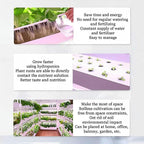 FLTRGO Indoor Garden Hydroponic Growing System,3/4 Tier Hydroponics Tower Set,Hydroponic Planter,Plant Vertical Hydroponics,Suitable for Planting Leafy Vegetables,Stem Vegetables
