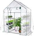 Greenhouse, Portable Mini Walk-in Green House for Outdoors with Roll-up Zipper Door, Anchors, and UV-Resistant Cover