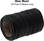 TELENT OUTDOORS 101 Feet Black Plant Twist Ties, Soft Plant ties for Vine Support, 3mm TPR Flexible Garden Tie for Plants Gardening Office Home Use