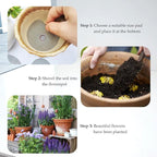 300 PCS Circular Flowerpot Hole Net Pads, 2 Styles and 6 Sizes, Flowerpot Soil Prevention, Leakage Prevention and Ventilation Pads, Indoor and Outdoor Plant Drainage Pads
