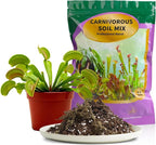 Premium Carnivorous Plant Soil for Venus Fly Trap Live Plants 1qt | New Upgraded Formula with High Drainage & Breathability