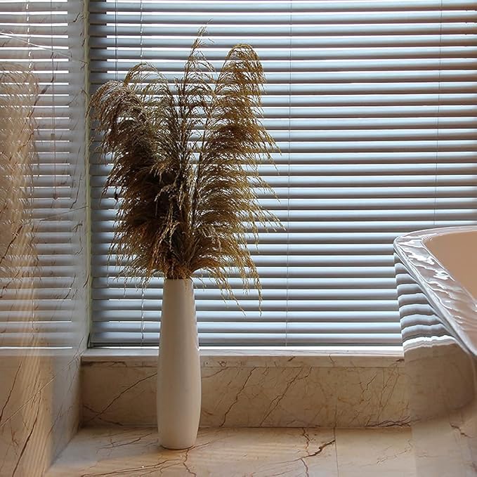Gold Pampas Grass Decor Tall,Dried Pampas Grass for Vase, Natural Pompas Floral, Elegant Feather Flowers for Wedding Living Room Farmhouse Decorations (Natural Golden, 4pcs 43.3"(110cm))