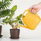 Plastic Watering Can - for Indoor and Outdoor Plant - 1/2 Gallon - Orange