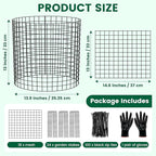 6 Pack Plant Protector from Animals, 14x13.5 Inch Wire Plant Protectors Metal Mesh Plant Cage to Keep Animals Out, Garden Plant Protection Covers for Rabbits Chicken Duck Bunny Barricades
