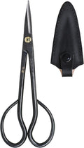 KAKURI Satsuki Bonsai Scissors Made in Japan 7", Japanese Carbon Steel Blade, Precision Bonsai Shears for Fine Pruning and Trimming
