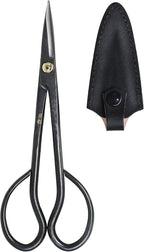 KAKURI Satsuki Bonsai Scissors Made in Japan 7", Japanese Carbon Steel Blade, Precision Bonsai Shears for Fine Pruning and Trimming