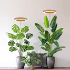 yadoker Plant Grow Light, LED Growing Light Full Spectrum for Indoor Plants,Aluminum Wood Grain Plant Lights,Height Adjustable, Automatic Timer, 5V Low Safe Voltage,Idea for Large Plant Light