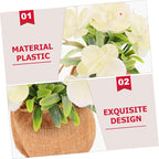 Realistic Phalaenopsis Orchid Bonsai with Pot Vivid Faux Flower Plant for Home and Office Decor Maintenance Artificial Potted Flowers for Table Bedroom Living Balcony Decoration