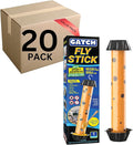 20pk GATCH Fruit Fly Trap, Fly Stick for Mosquitoes, Sticky Trap for Flies Gnats Wasp Flying Insects, Bug Catcher, Indoor or Outdoor Use, Ready to Use Home (20pk)