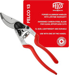 Felco F-13 Pruning Shears – 10.6" Garden Clippers with Dual-Hand Use & 30mm Cut | Hand Pruners for Gardening | Garden Tool Cutter with Bypass & Anvil Blades, Forged Aluminum Handle, Large Hand Fit