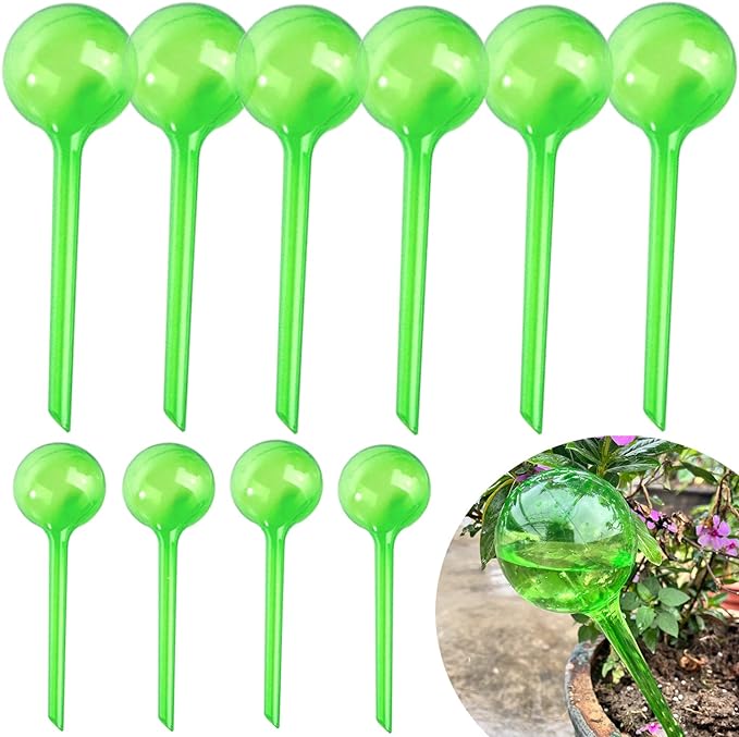 MOONSOUND Plant Watering Dispenser, 10Pcs Plant Watering Devices, Premium Plant Automatic Waterer, Indoor Outdoor Plant Self Watering Spikes, Pot Flower Self Watering Bulbs