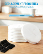 Dog Water Fountain Filters, Pet Fountain Replacement Filters for WF02, White 6 Count (Pack of 1)
