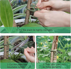 TELENT OUTDOORS 101 Feet Soft Plant Ties Dark Green Plant Twist Ties, Plant Ties for Support. Gardening Supplies for Plants Office Home Organization 3mm Diameter