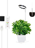 yadoker Plant Grow Light, LED Growing Light with Base Full Spectrum for Indoor Plants,Height Adjustable, Automatic Timer, 5V Low Safe Voltage,Idea for Small Plant Light