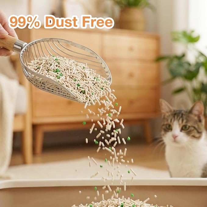 Tofu Cat Litter – Natural Plant-Based & Flushable Unscented Kitty Litter, Low Dust & Low Tracking, Superior Odor Control, Ideal for Multi-Cat Homes, Creamy Scented, 11 lb (5.5lbx2bags)