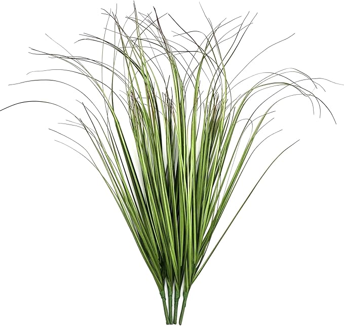 Artificial Plants Fake Wheat Grass Tall Shrubs, Faux Greenery Plastic Leaves Plant Indoor Green Decoration Home Garden Christmas Party Table Centerpieces Hotel Hall DIY Decor - Tail End Red 16 Bundles