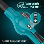 Leaf Blower Cordless - 21V Powerful Electric Leaf Blower with 2 Batteries and Charger, 2 Speed Modes, 2.0Ah Lightweight Battery Powered Leaf Blowers for Lawn Care, Patio, Dust, Blowing Leaves