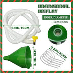 1.5m Christmas Tree Watering Funnel - Long Spout Watering System for Large Indoor & Outdoor Plants (Green)