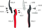 FELCO 160L Pruning Shears – 8.9" Lightweight Swiss-Made Garden Clippers for Large Hands | Garden Tool Cutter with Precision Bypass Blade, Fiberglass Composite Handles, Replaceable Parts