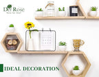 Der Rose Set of 6 Succulents Plants Artificial in Pots Small Fake Plants for Bedroom Aesthetic Living Room Shelf Bathroom Decor Office Desk Accessories