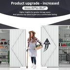Polar Aurora 8x8 FT Outdoor Storage Shed, Metal Garden Shed with Updated Frame Structure, Tool Sheds for Backyard Garden Patio Lawn, Black