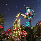 SRNPMIU Solar Watering_Can Light, Yard Outdoor Decor Lights, IP65 Waterproof, Hanging Butterfly Garden Light, Outside Garden Flower Bed Decor, Women Gift, Birthday Gifts