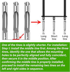 VASALAID Lawn Aerator Tool, Manual Core Lawn Aerator with 3 Stainless Steel Hollow Tines, Heavy Duty Grass Aerating Tool for Compacted Soil & Lawn Care